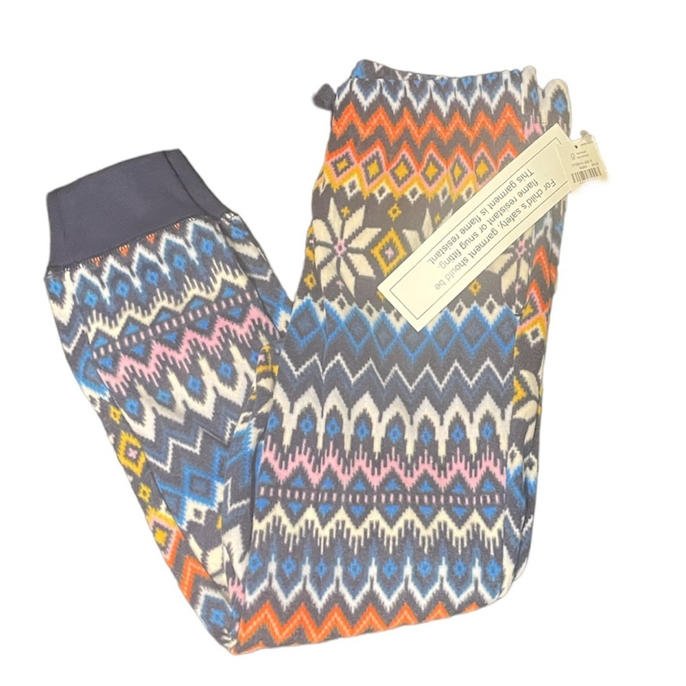 Old Navy Girls Kids Printed Microfleece Pajama Jogger Pants Size Small